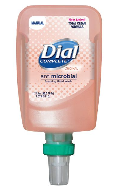 Dial FIT Manual Refill Antimicrobial Soap-3 Pump Bottles/Case